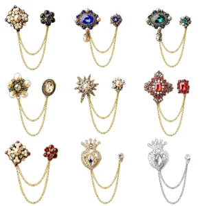 Gold Brooch for Men and Women