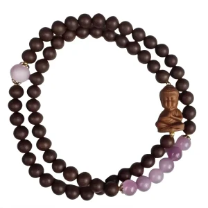 Golden Thread-Inlaid Natural Resin Incense Powder Ball-Shaped Beaded Bracelet Traditional Chinese