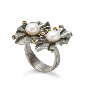 Handmade 925 Silver Freshwater Pearl Ring