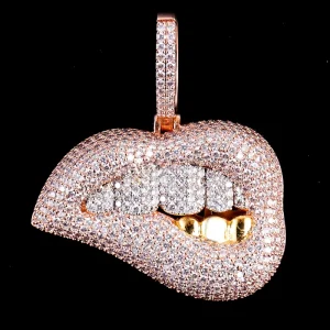 Hip Hop CZ Brass Custom Pendant Charms for Necklace