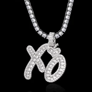 Hip Hop Style 925 Sterling Silver Iced Out Moissanite Pendant Necklace