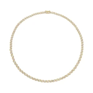 Hot Selling Fine Jewelry S925 Necklace Simple Minimalist Sterling Silver Crystal Zircon Choker Necklace Vermeil