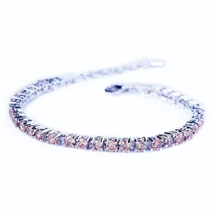 Iced-Out Moissanite Tennis Bracelet 925 Silver Custom Bracelet Bangle