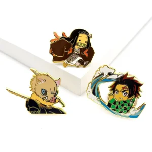Kawaii Eco-Friendly Coin Hard Enamel Anime Pins Custom Metal Character Lapel Badge