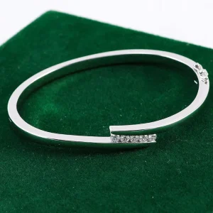 Lab-Grown Diamond and Moissanite Bracelet in Silver or 10K/14K/18K Solid Gold