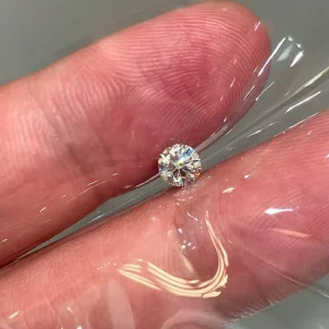 Lab-Grown Round Brilliant Diamond VVS1 VVS2 Loose Stone for Stud Earrings