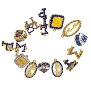 Letter Rhinestone Charm Pendant for Women Jewelry