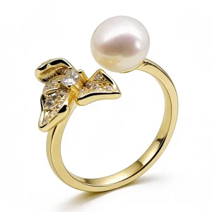 Lightweight Freshwater Pearl Ring for Women
