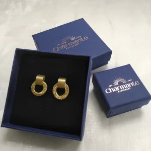 Logo Printed Paper Cardboard Jewelry Box for Necklaces, Bracelets, Rings, and Earrings with Foam Interior