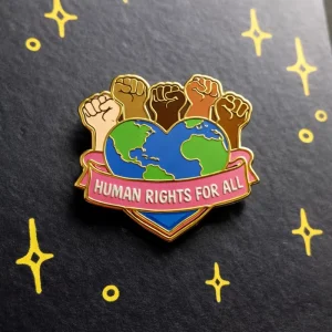 Manufacturer Custom Vintage Soft/Hard Enamel Human Right Lapel Pin