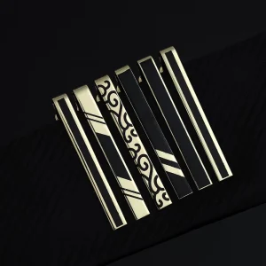 Men’s Black Tie Clip for Suits
