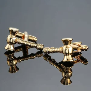 Men’s French Shirt Cufflinks, Brass