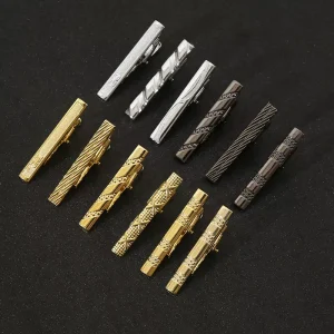 Men’s Gold Short Tie Clip for Business Neckties