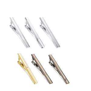 Men’s Tie Clip Set for Regular Ties, Wedding and Business
