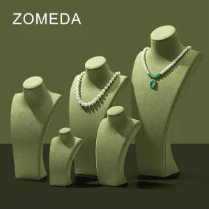 Microfiber Necklace Jewelry Display Stand and Mannequin Neck Holder, RX001