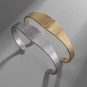 Middle East Allah Stainless Steel Adjustable C Opening Bangle