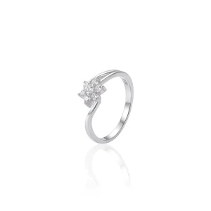 Minimalist Fine Jewelry 925 Sterling Silver Rhodium Plated Geometric Zircon Women’s Wedding Engagement Anniversary Rings