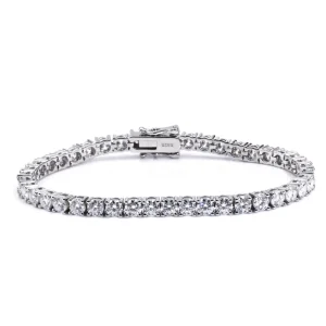 Moissanite 925 Silver 3mm 4mm 5mm VVS Gold Plated Tennis Bracelet
