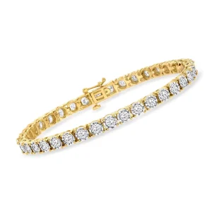 Moissanite D Color 3/4/5/6mm Single-Row Hip-Hop Tennis Bracelet