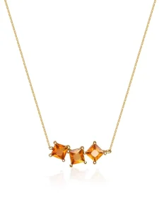 N369 S925 Sterling Silver Gold-Plated Clavicle Chain Necklace for Women