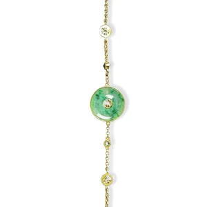 Natural Burmese Grade A Green Jadeite Circle Bangle Bracelet for Women with NGTC