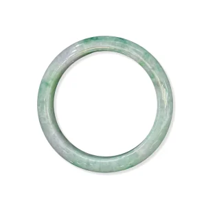 Natural Grade A Burmese Jadeite Bangle for Women with NGTC Certification