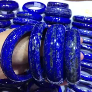 Natural Lapis Lazuli Bangles, Semi-Precious Stone Jewelry