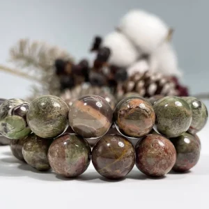 Natural Ocean Jasper Round Semi-Precious Gemstone Beads for Jewelry Making