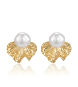 OEM Custom Copper Alloy Post 18K Gold-Plated Zirconia Geometric Chandelier Earrings