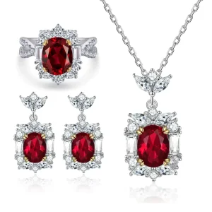 OEM ODM Custom Design 925 Sterling Silver Zirconia Jewelry Set Private Label Service Manufacturer