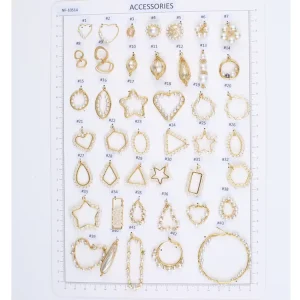 Pendants & Charms for Necklace Earring Long Lasting Gold Plating Brass Plus Glass Beads Plastic Pearls Fine Jewelry