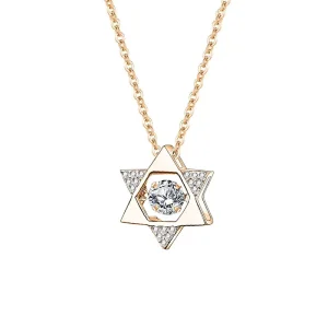 Pendants for Necklace Rose Gold Moissanite Star Pendant for Women Daily Wear