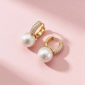 Personalized Pearl Earrings for Women