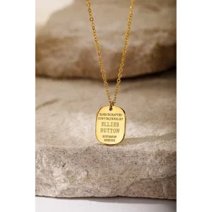 Pure 18K Gold Charms Pendants Necklace