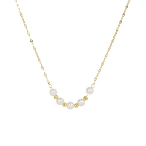 S925 Silver French Pearl Necklace for Women