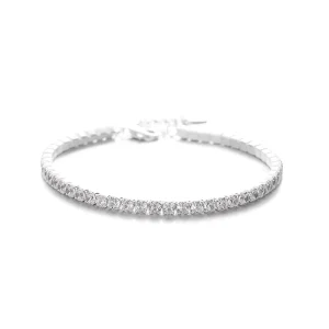S925 Sterling Silver Full Diamond Bracelet for Women