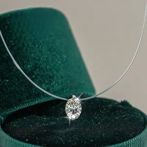 S925 Sterling Silver Moissanite Necklace Mermaid Collection