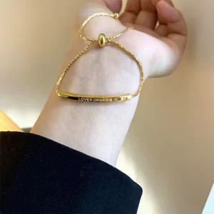 SL341 Stainless Steel Electroplated Chain Link Bracelet for Women