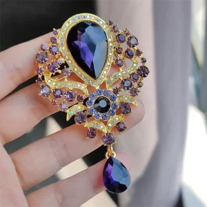 Safety Pin Brooch Alloy