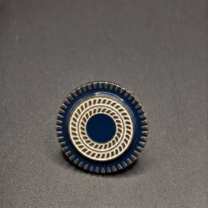 Screw-Back Industrial-Style Enamel Pin Zinc Alloy Corporate Badge