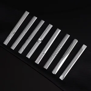 Silver Metal Tie Clip for Men Wedding Necktie Tie Bar