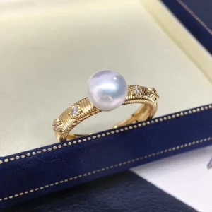 Simple-Style Natural Freshwater Pearl Jewelry and Rings