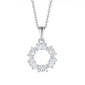 Simple Women’s Moissanite Pendant Necklace, Customizable, Manufacturer