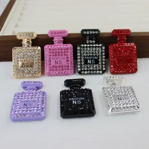 Small Perfume Bottle Rhinestone Mini Bag Charms for Phone Case Accessories