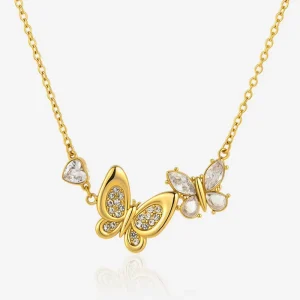 Stainless Steel Butterfly Pendant for High School Graduation