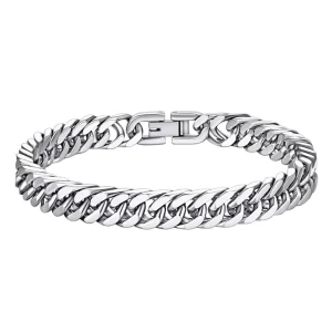 Stainless Steel Cuban Link Bracelet 6/8/10mm 4-Side Ground Finish