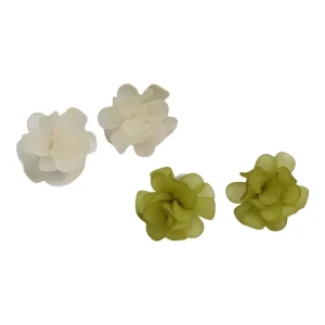 Summer Trendy Flower Stud Earrings Sweet and Elegant Petals Super Immortal Simple Design for Parties