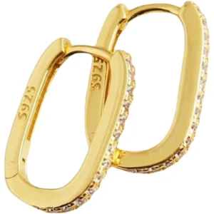 U-Shape 925 Sterling Silver Geometric Ear Cuff Earrings
