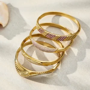 Women’s 18K Gold Plated Stainless Steel Bracelet