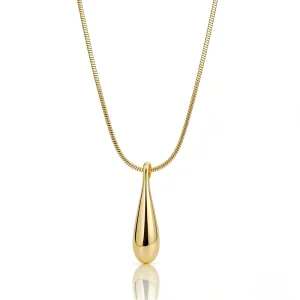 Women’s Minimalist Fine Chain Pendant Necklace Gold Plated